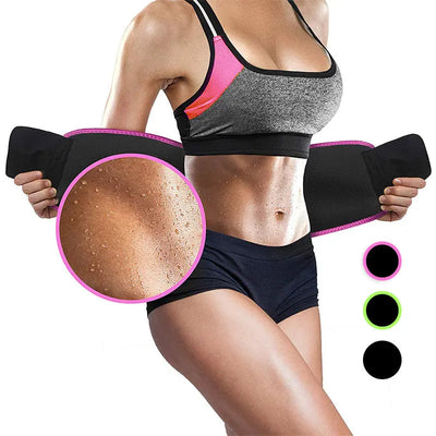 Waist Trimmer Belt Body Shaper Abdominal Trainer Weight Loss Fat Burning Straps null