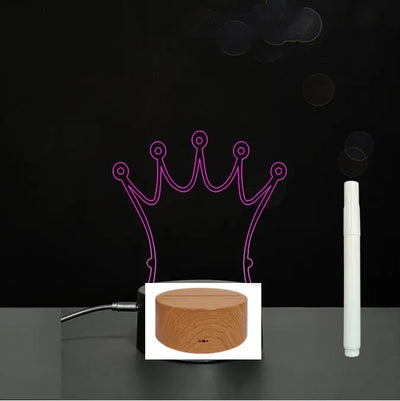 3D Acrylic Board Handwriting Message Board LED Light null