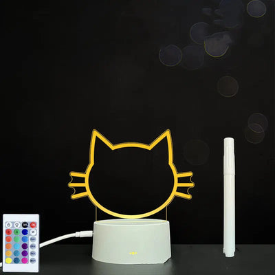 3D Acrylic Board Handwriting Message Board LED Light null