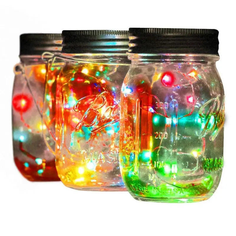 Solar Mason Jar  Light Decoration Mason Jar Light Outdoor Hanging Light Mason Jar Light String null