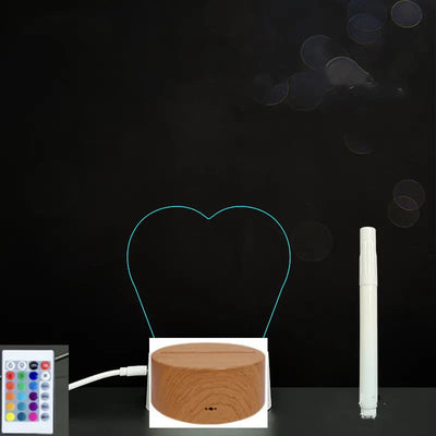 3D Acrylic Board Handwriting Message Board LED Light null