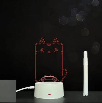 3D Acrylic Board Handwriting Message Board LED Light null