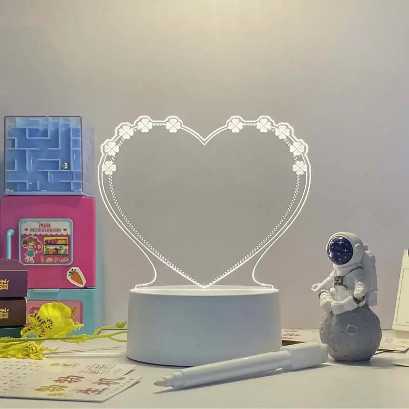3D Acrylic Board Handwriting Message Board LED Light null