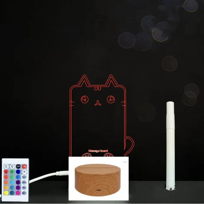 3D Acrylic Board Handwriting Message Board LED Light null