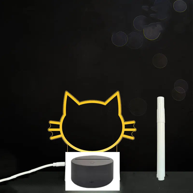 3D Acrylic Board Handwriting Message Board LED Light null