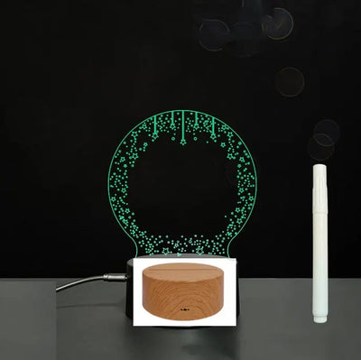3D Acrylic Board Handwriting Message Board LED Light null