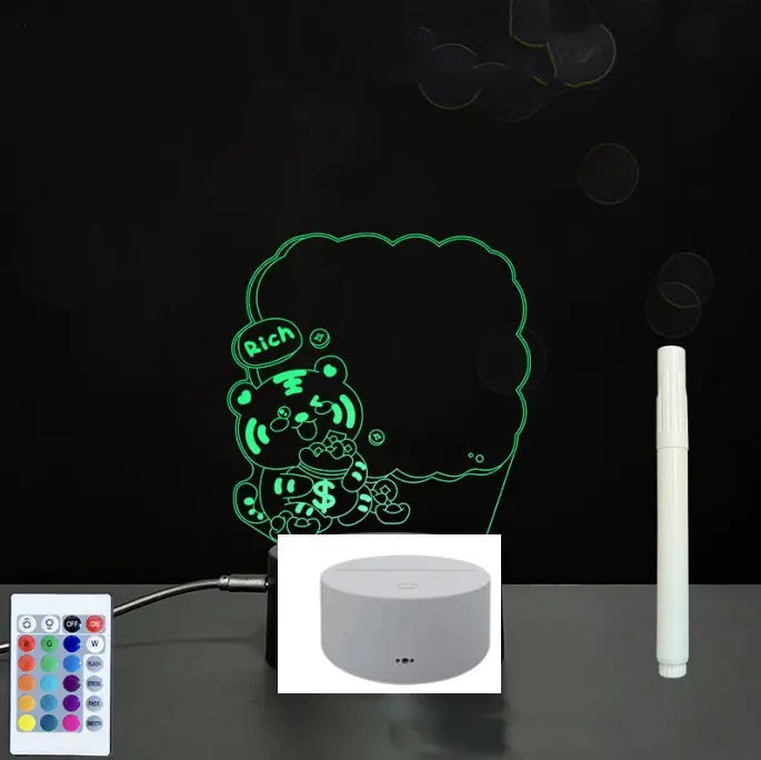 3D Acrylic Board Handwriting Message Board LED Light null