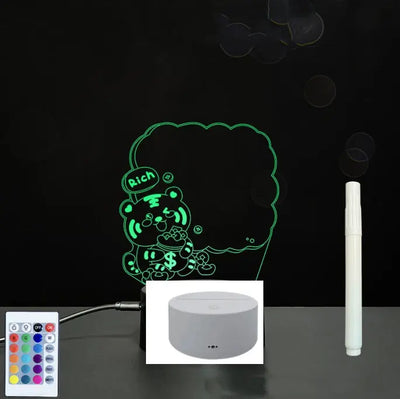 3D Acrylic Board Handwriting Message Board LED Light null